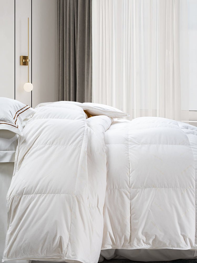 98% White Goose Down All Seasons Down Comforter (DFQT8498) - Down Quilt - Natural Home