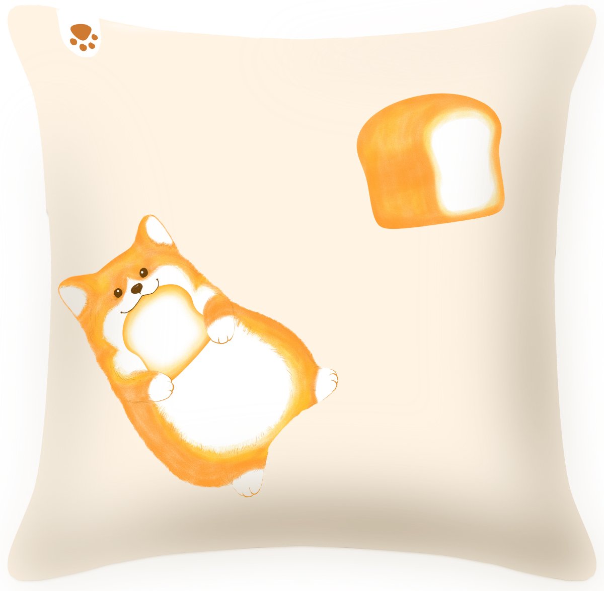 Corgi Bread Cushion (CCCU2411S) - Accessories - Natural Home