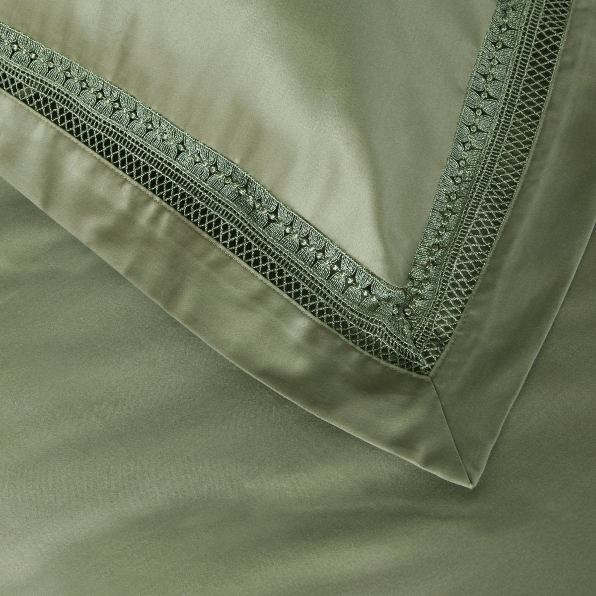 Deluxe Wrinkle Clear Anti - mite Bedding - Olive Green (292440) - Natural Home