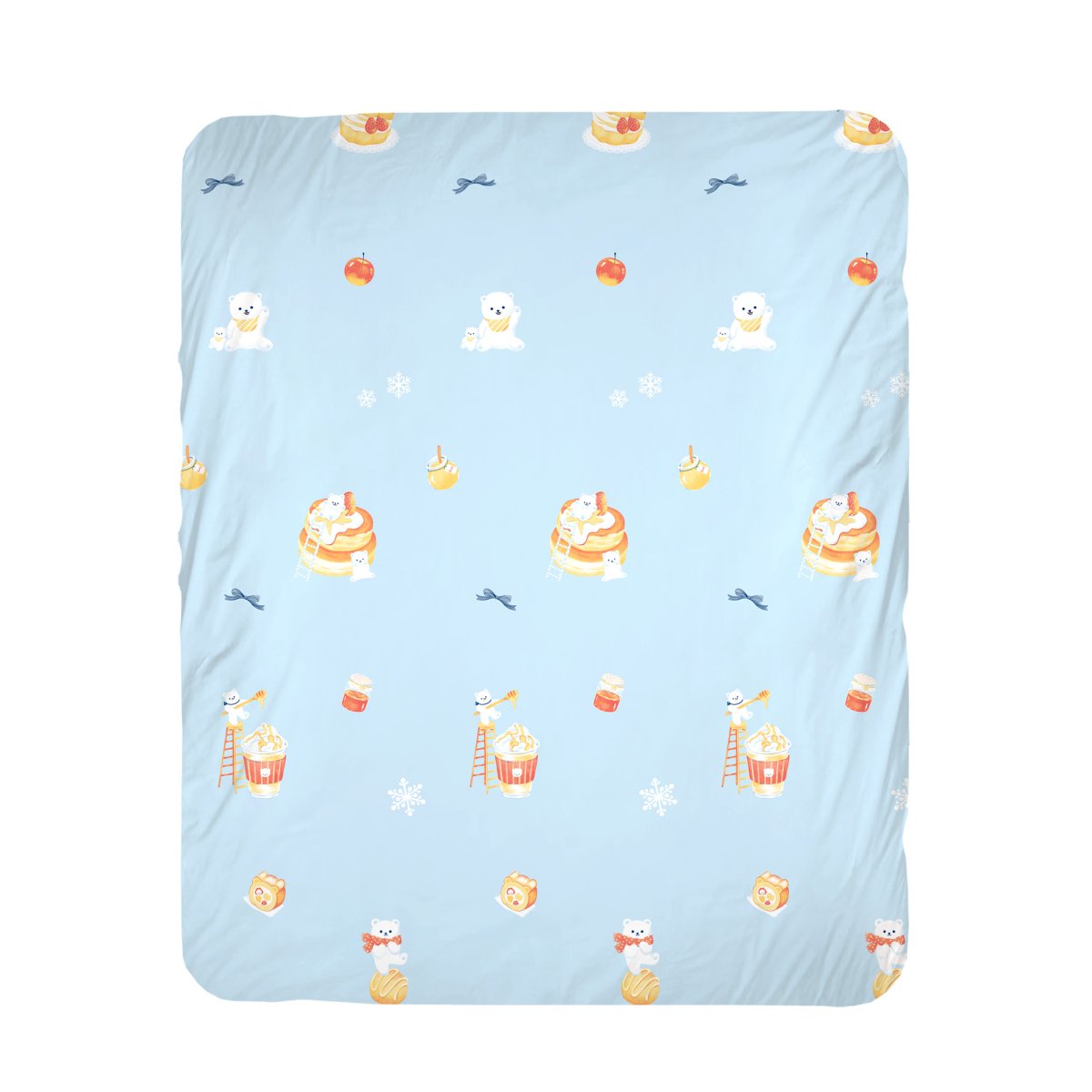 MALLOW Ultra-Soft 100% Cotton Bedding - Polar Bear Café (132549)