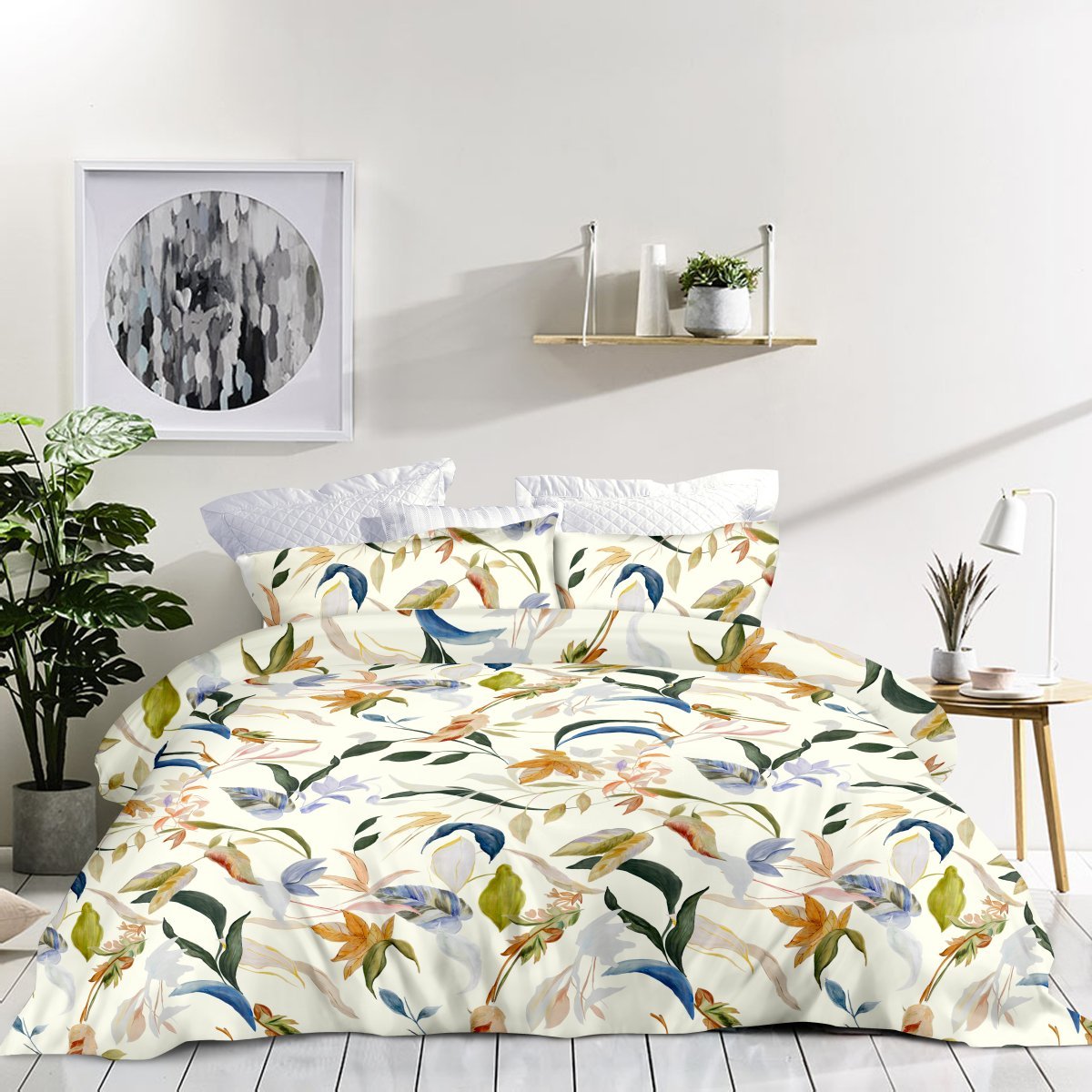 Wrinkle Clear Cotton Anti-mite Bedding (062186) - Cream Version - Natural Home