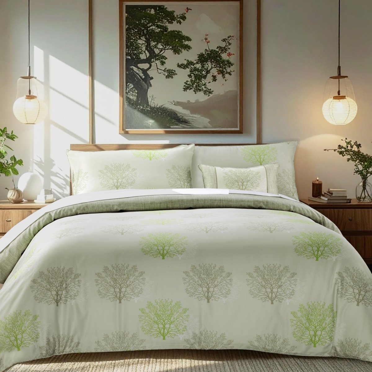 Wrinkle Clear Cotton Anti - mite Bedding (062423) - Natural Home