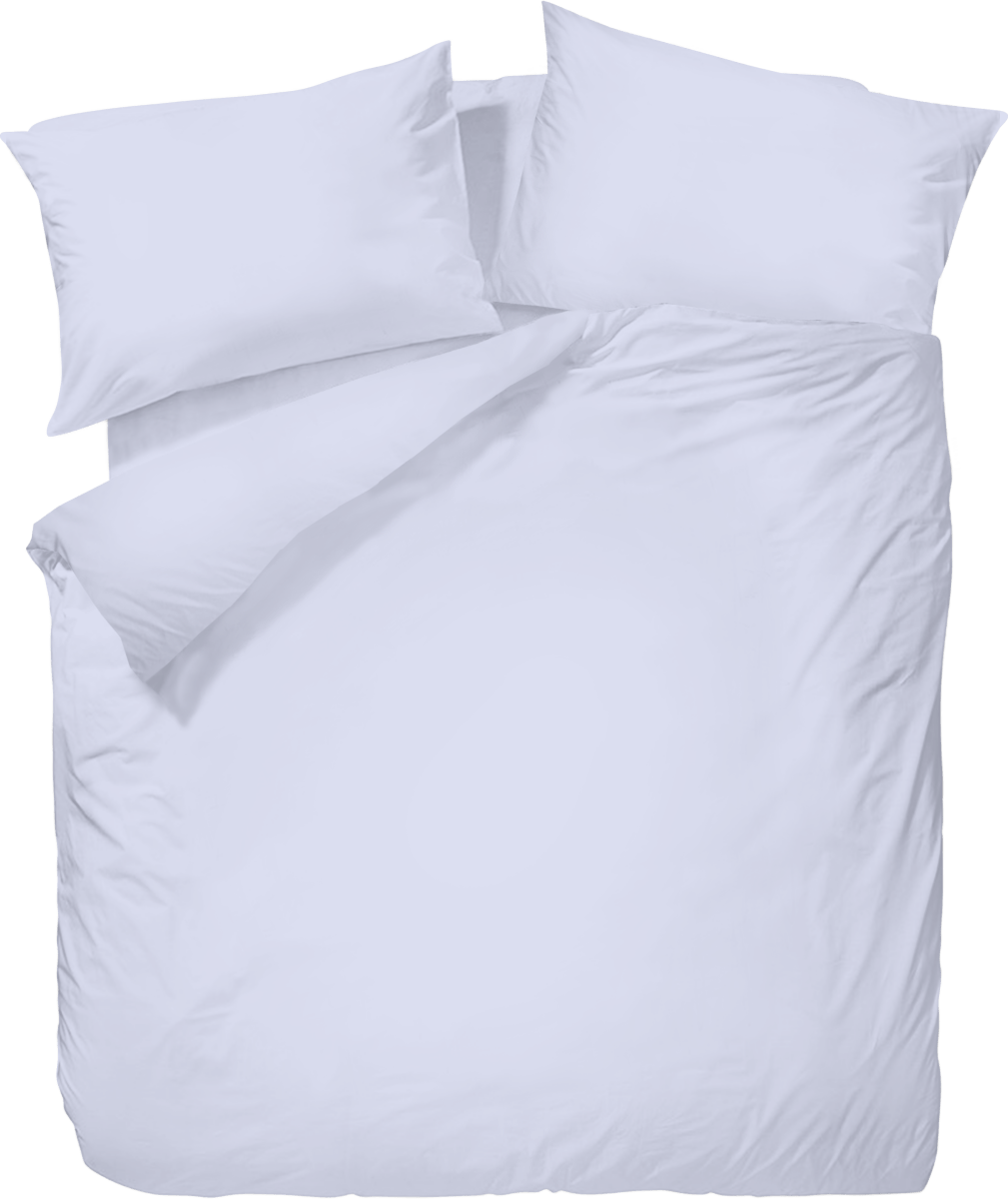 Wrinkle Clear Cotton Anti - mite Plain Color Bedding - Periwinkle (062533) - Natural Home