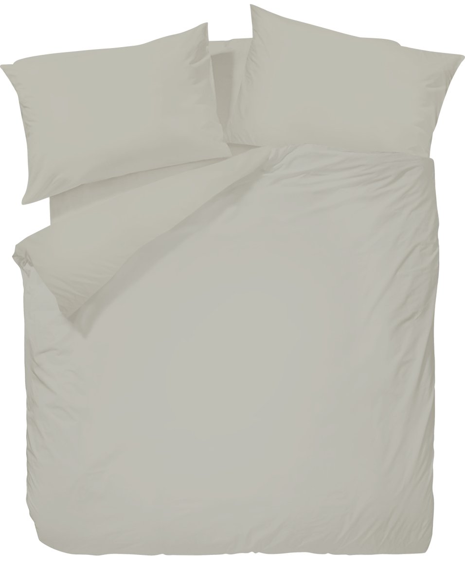 Wrinkle Clear Cotton Plain Color Bedding - Greige (062336) - Natural Home