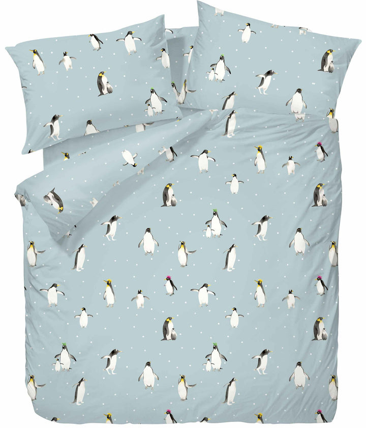 Frattini 100% Cotton Animal Pattern (012124) - Bedset - Little penguin