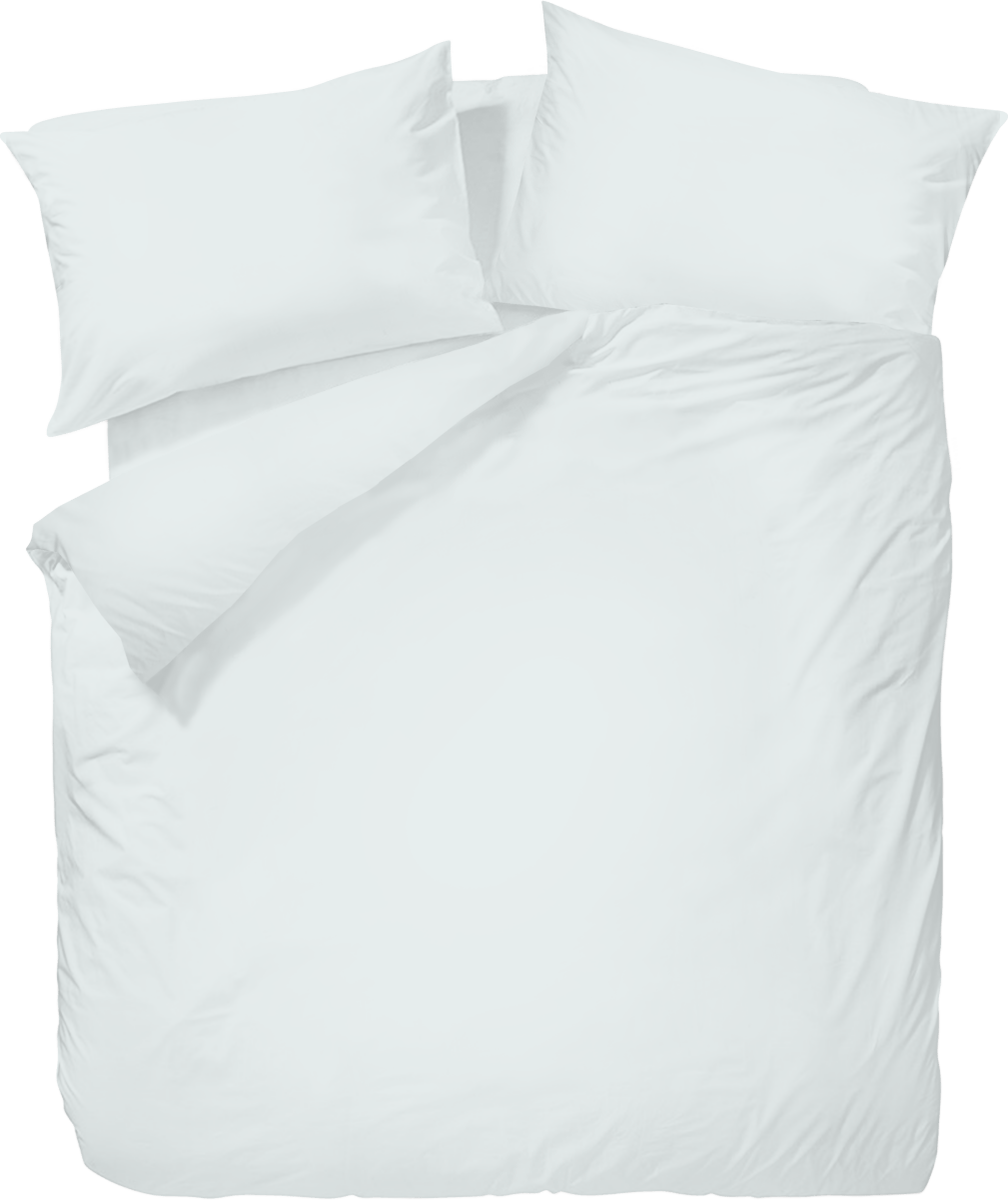 Wrinkle Clear Cotton Anti-mite Plain Color Bedding - Ice Blue (062531)