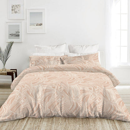 100% Cotton Printed Pattern (022133) - Bedset - Natural Home