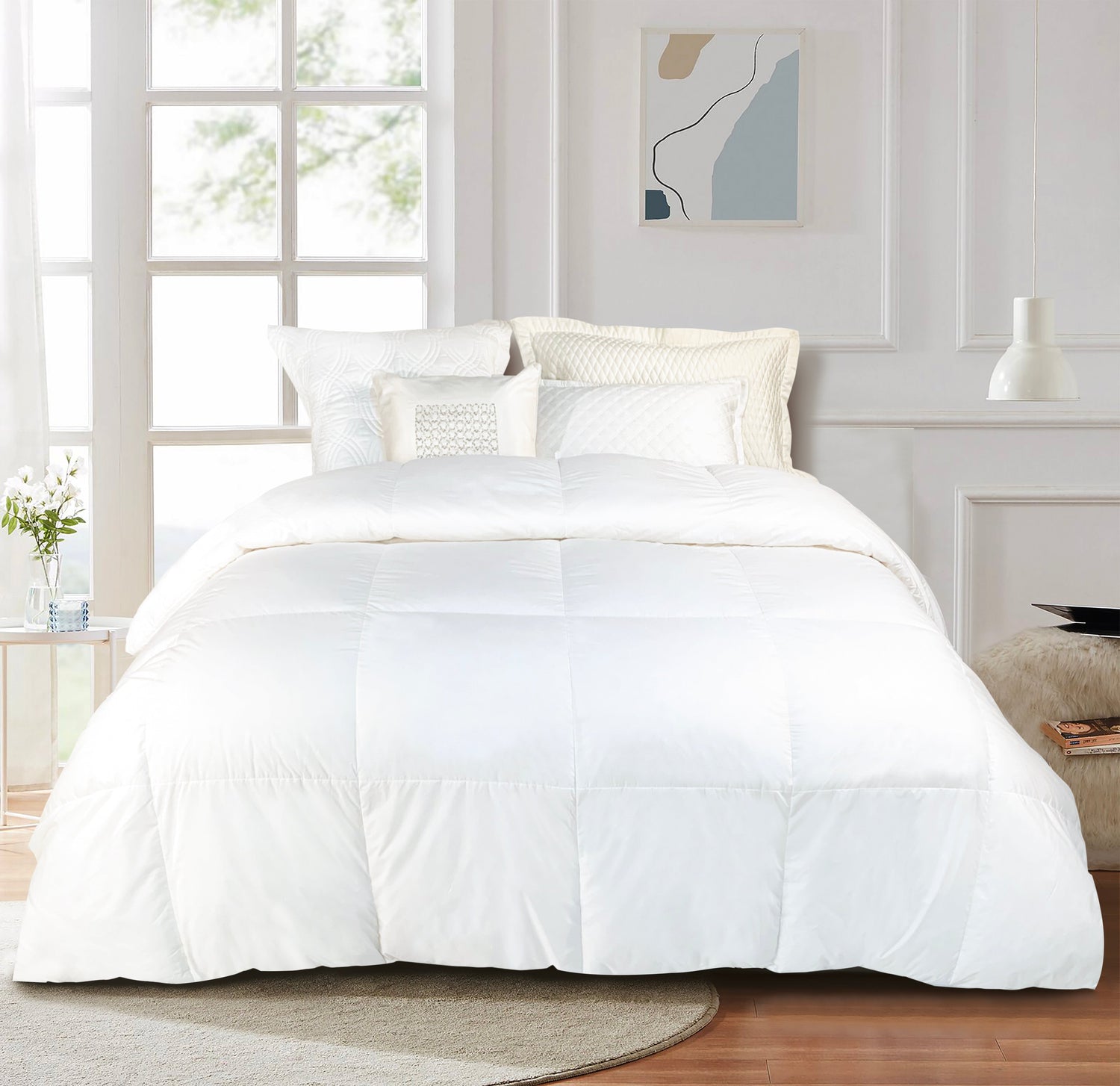 100% Germany Imported White Goose DownComforter (DFQT8698) - Down Quilt - Natural Home