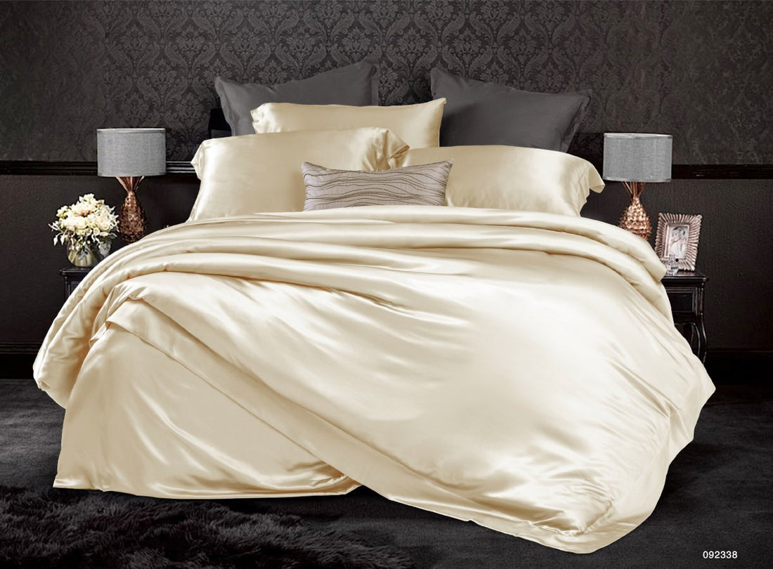 100% Mulberry Silk Bedding (092338) - Golden - Natural Home