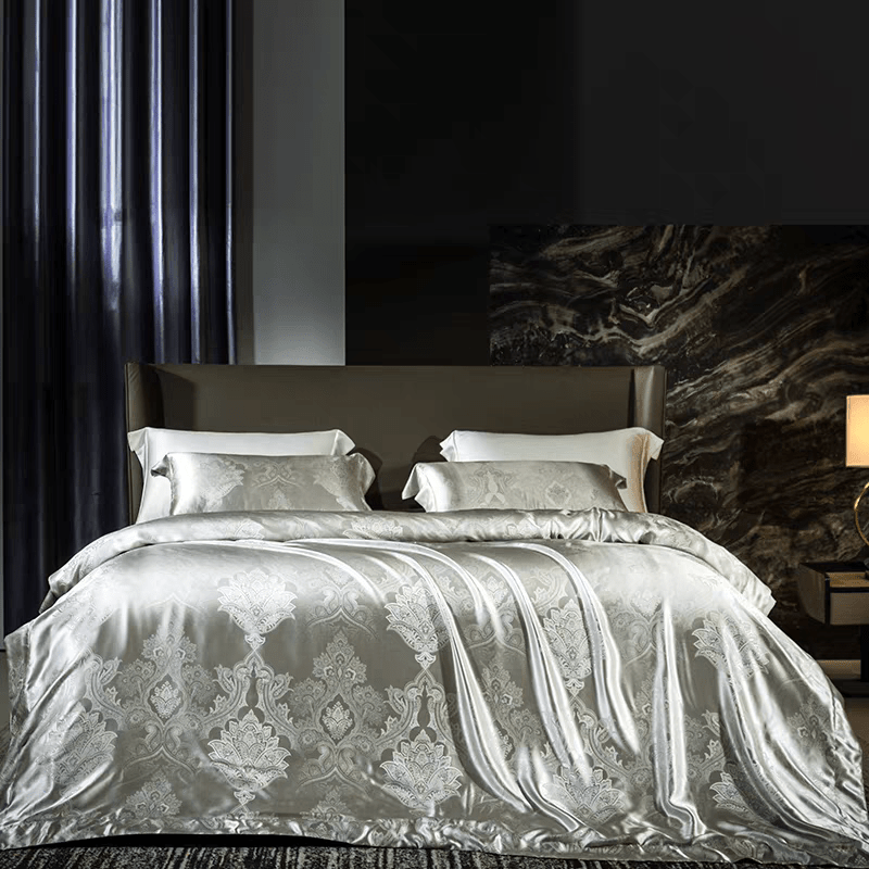 100% Mulberry Silk Bedding (092603) - Starlight - Natural Home