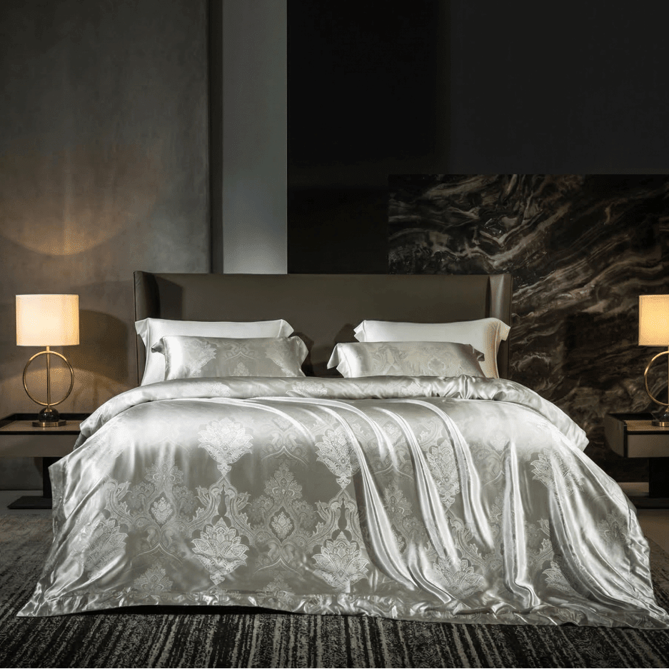 100% Mulberry Silk Bedding (092603) - Starlight - Natural Home