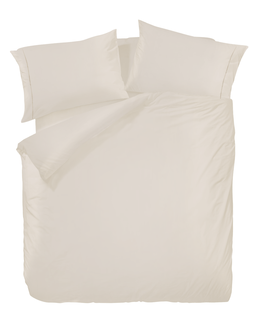 100% PIMA Cotton Sateen Plain Color Bedding Set - Beige (042500) - Natural Home