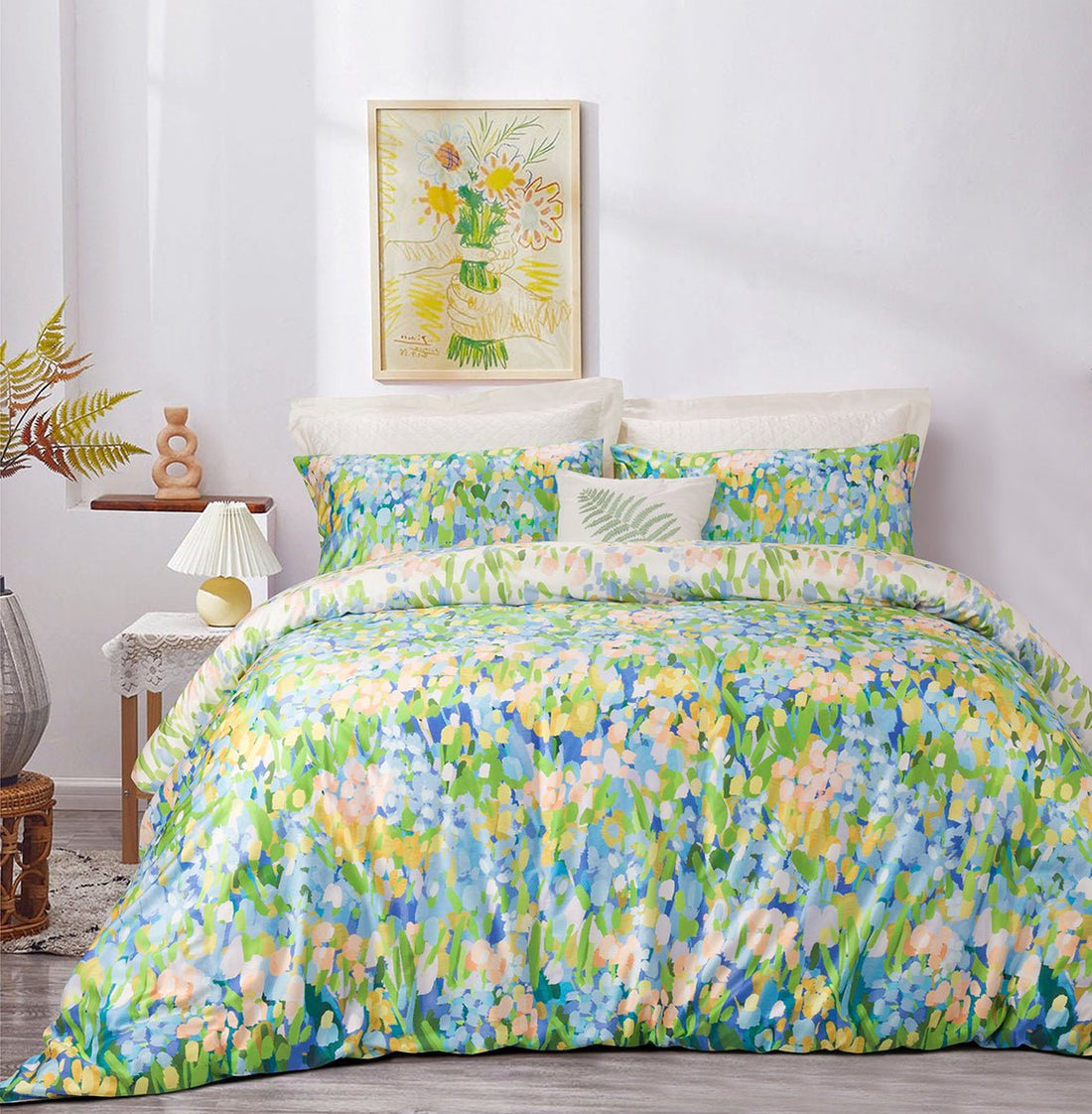 [ Active Fresh ] Wrinkle Clear Printed Pattern (062318) - Bedset - Garden - Natural Home