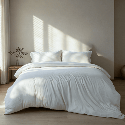 BAMBOO Eco Bed Sheet - Cloud White (322616) - Natural Home