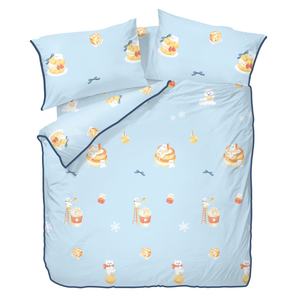MALLOW Ultra-Soft 100% Cotton Bedding - Polar Bear Café (132549)