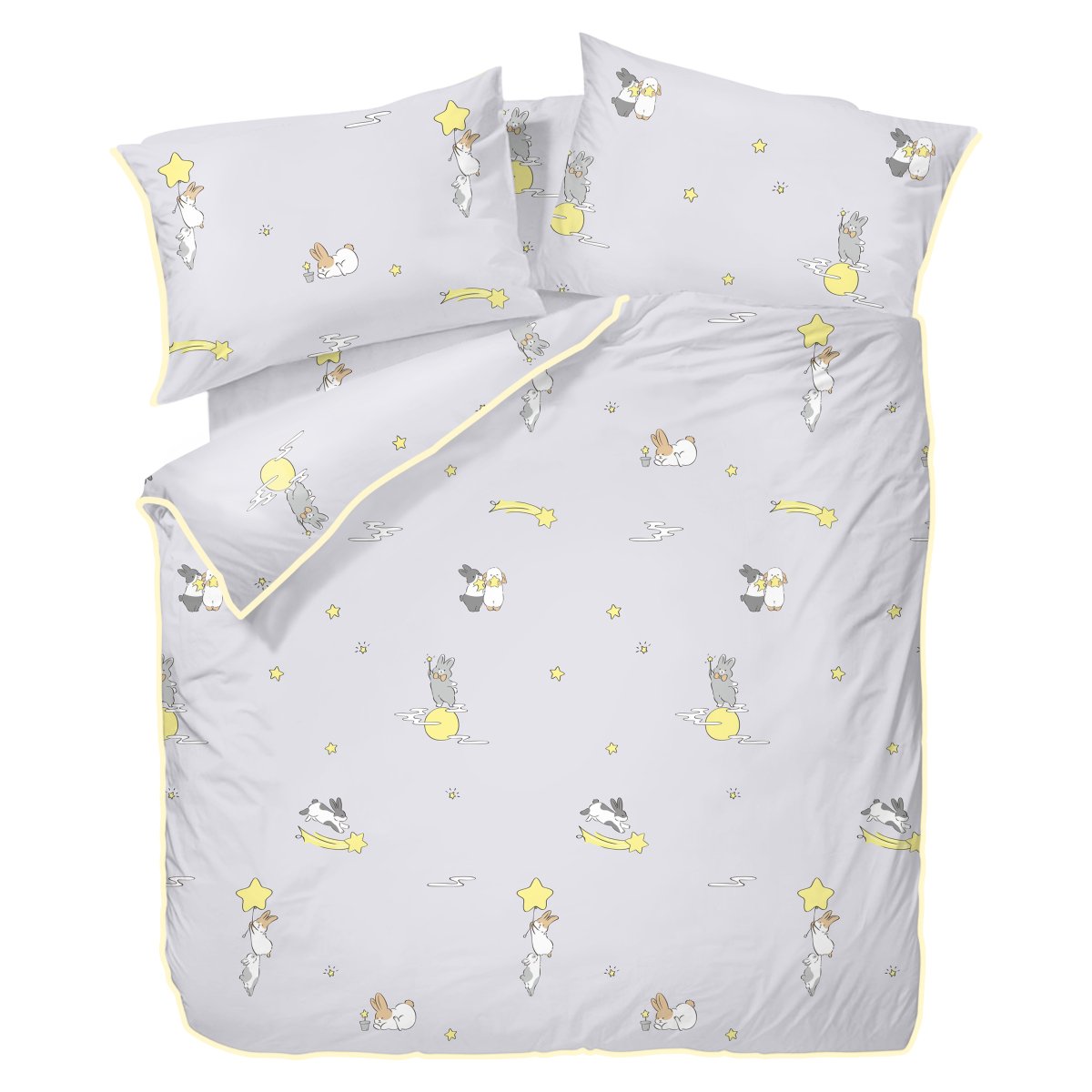 MALLOW 超柔軟100%純棉床品 - 星月兔 (132555)