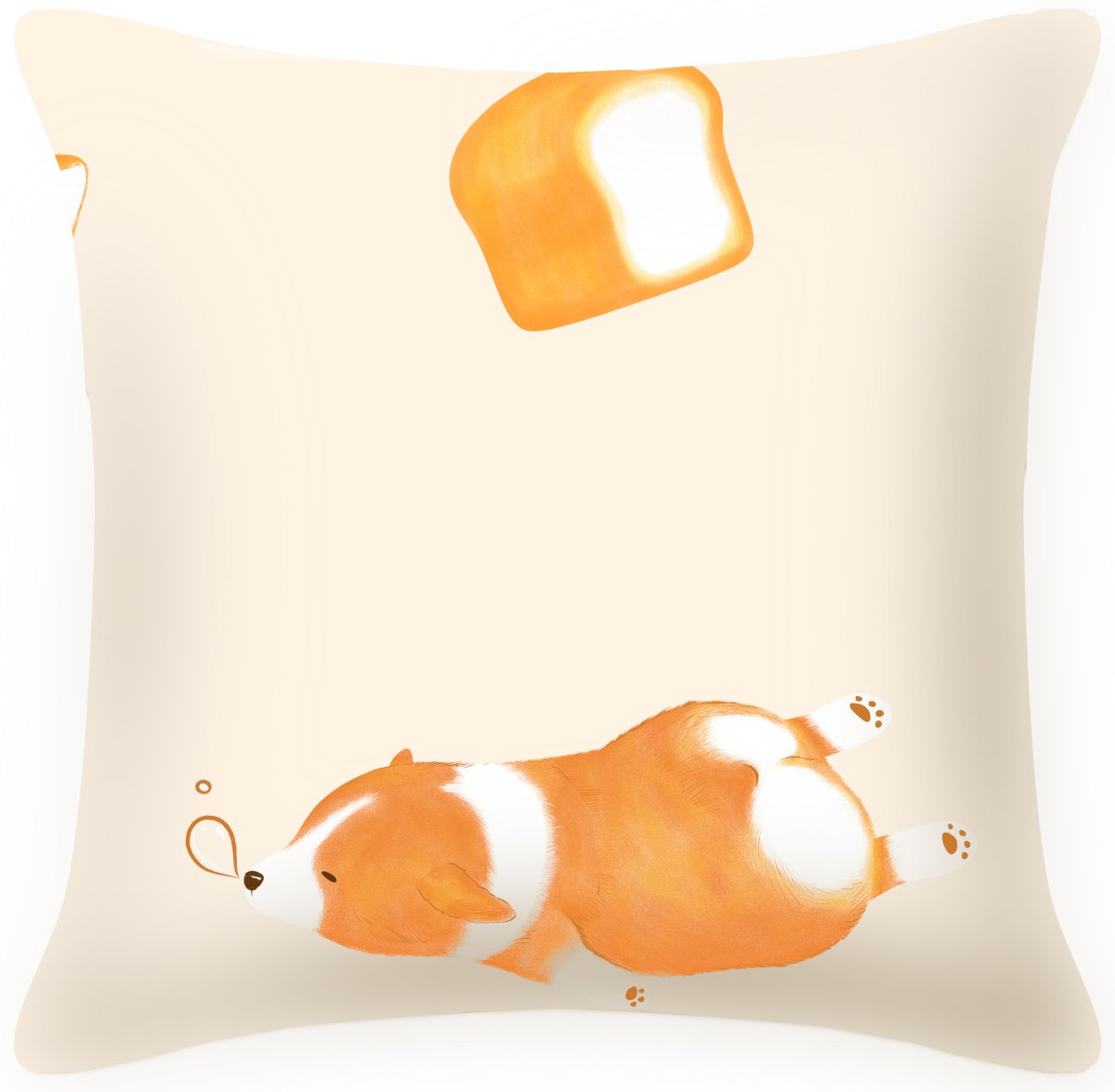Corgi Bread Cushion (CCCU2411S) - Accessories - Natural Home