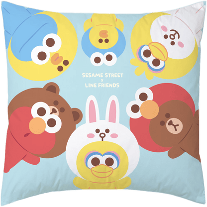 Cushion (CCCUSL01 - 05) - Sesame Street x LINE FRIENDS Bedding Collection - Natural Home