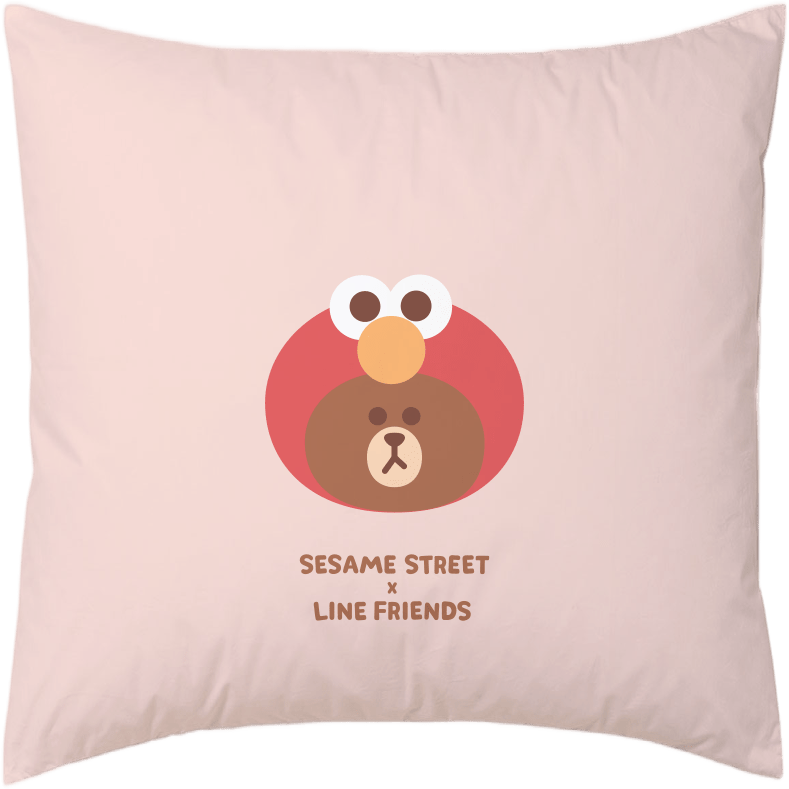 Cushion (CCCUSL01 - 05) - Sesame Street x LINE FRIENDS Bedding Collection - Natural Home