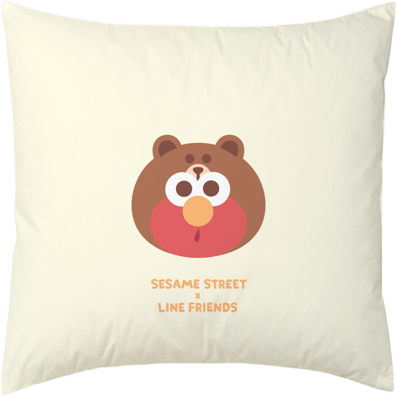 Cushion (CCCUSL01 - 05) - Sesame Street x LINE FRIENDS Bedding Collection - Natural Home