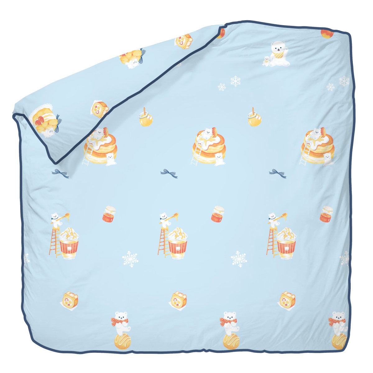 MALLOW Ultra-Soft 100% Cotton Bedding - Polar Bear Café (132549)
