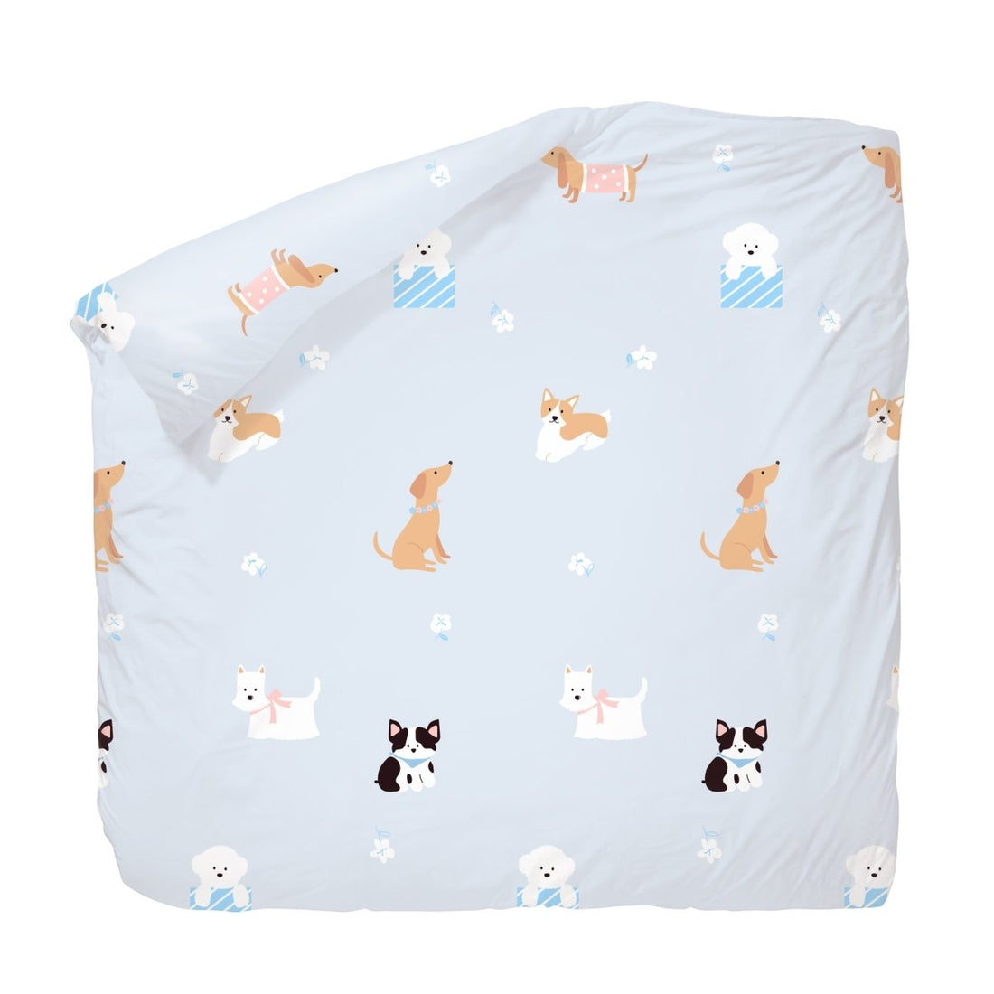 Doggo Dreamland Cotton Comforter (QPPQ2520) - Fiber Quilt - Natural Home