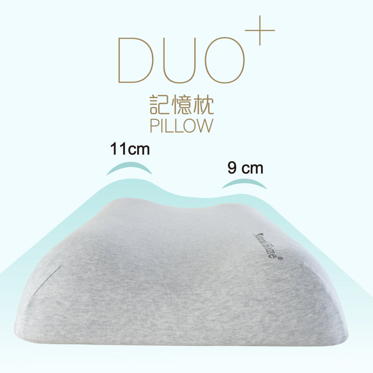 DUO+ Memory Pillow (PW249000S) - Natural Home