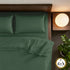 Egyptian Cotton Wrinkle Clear Anti - mite Bedding - Dark Green (312434) - Natural Home
