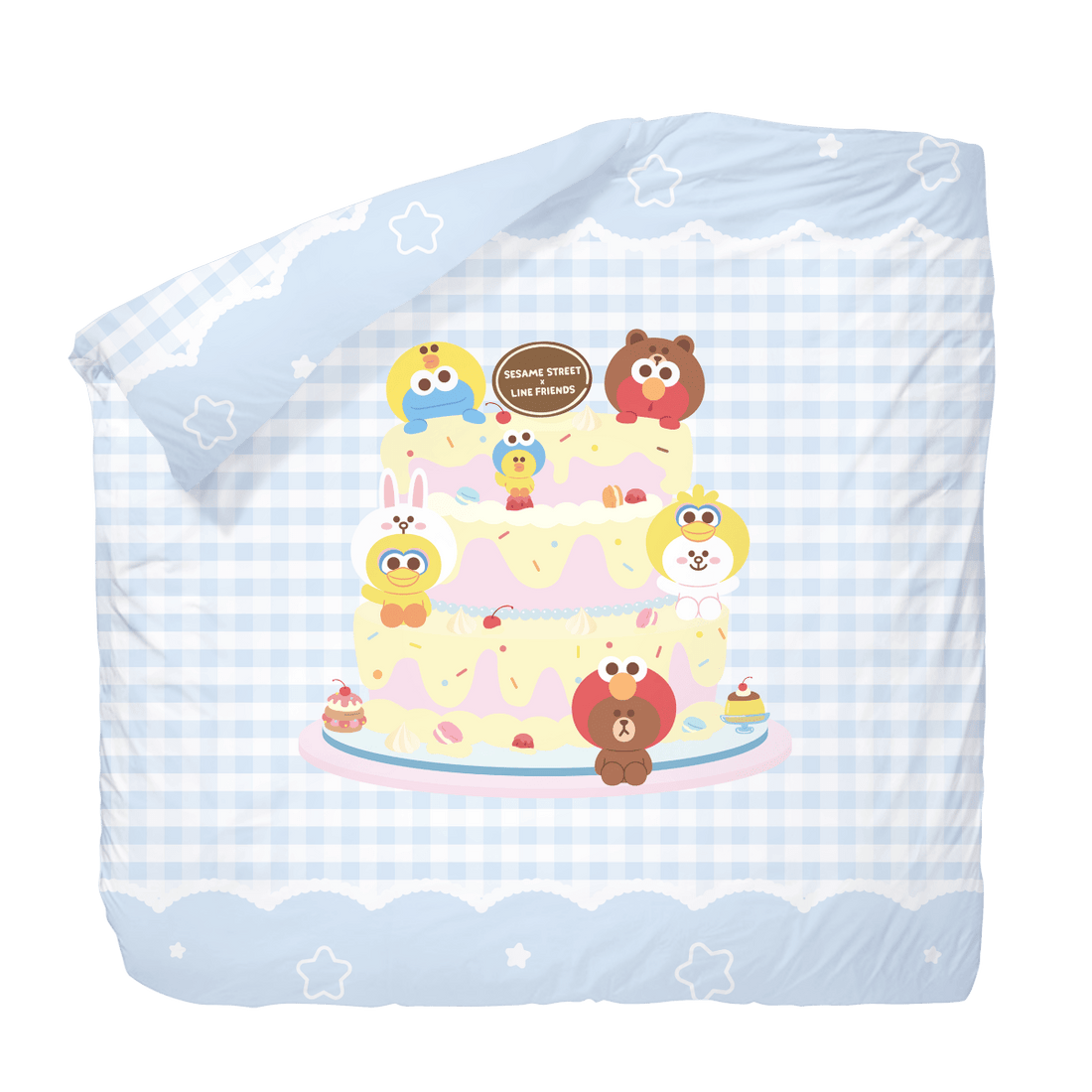 Fiber Quilt (QPPQSL04) - Sesame Street x LINE FRIENDS Bedding Collection - Natural Home