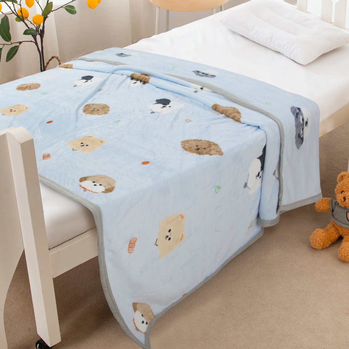 Fleece Blanket (BKCB2587) - Doggy - Natural Home