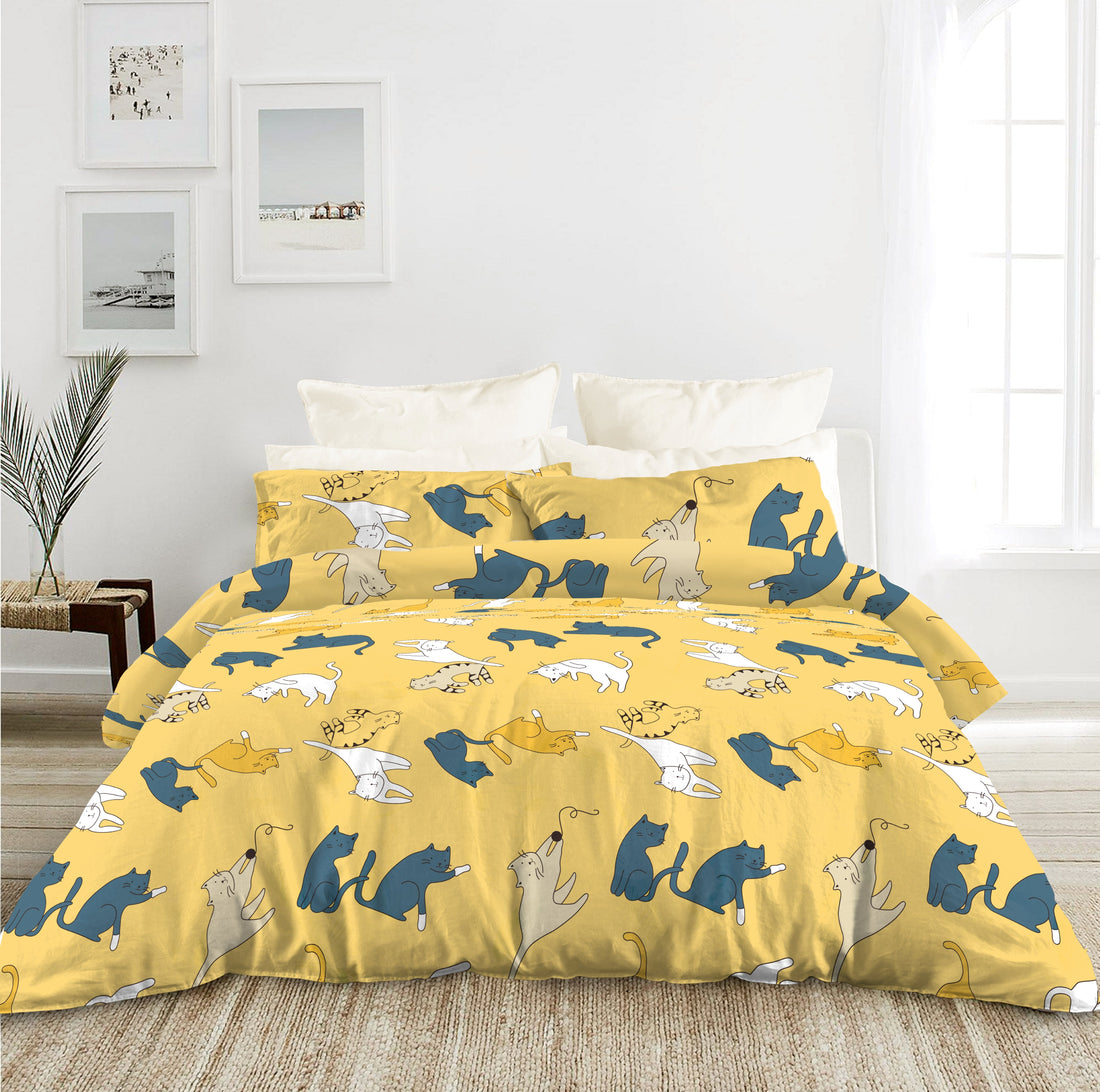 Frattini 100% Cotton Animal Pattern (012230) - Bedset - Natural Home