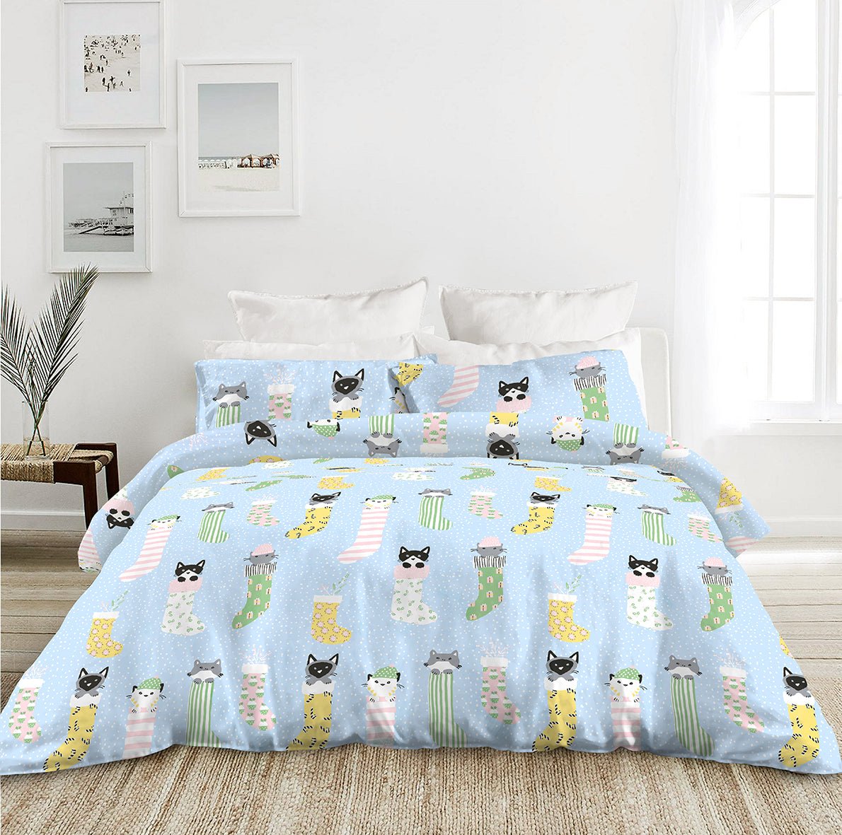 Frattini 100% Cotton Animal Patterns (012227) - Bedset - Natural Home