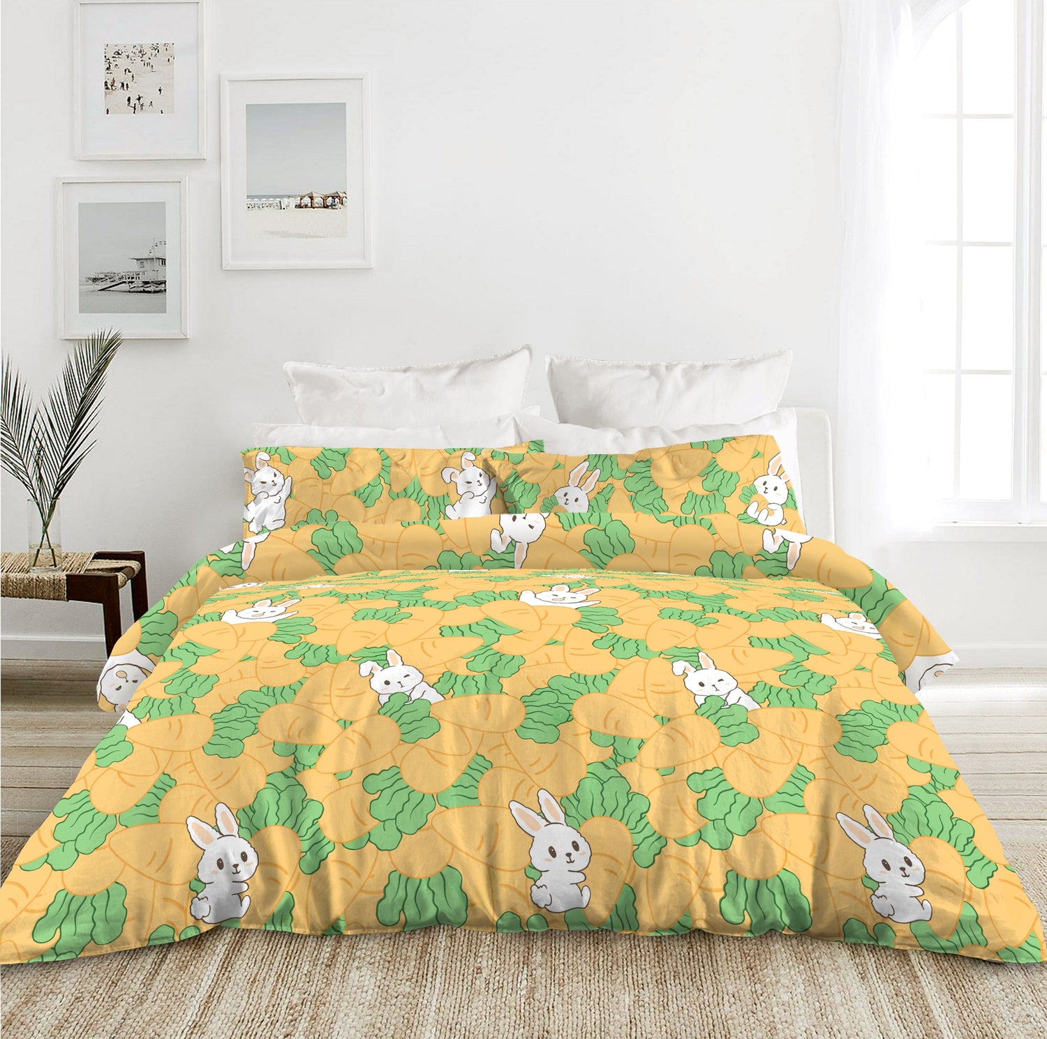 Frattini 100% Cotton Animal Patterns (012262) - Bedset - Natural Home