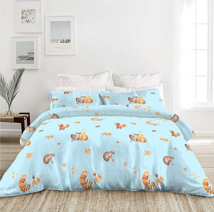 Frattini 100% Cotton Animal Patterns (012302) - Bedset - Natural Home