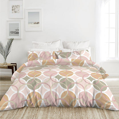 Frattini 100% Cotton Geometric Patterns (012120) - Bedset - Natural Home