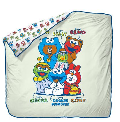 Joyful Carnival (BD01SL07) - Sesame Street x LINE FRIENDS Active Fresh Bedding Collection - Natural Home