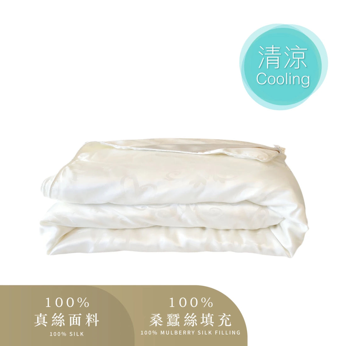 Luxurious 100% Silk Healthful Summer Quilt (SQSF9005) - Silk Quilt - Natural Home