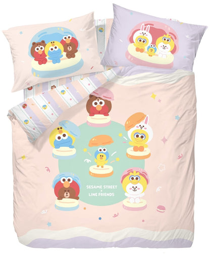 Macaron Magic (BD01SL03) - Sesame Street x LINE FRIENDS Active Fresh® Bedding Collection - Natural Home