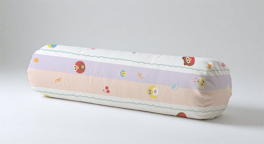 Macaron Magic Bolster (CUBRSL03S) - Sesame Street x LINE FRIENDS Active Fresh® Bedding Collection - Natural Home
