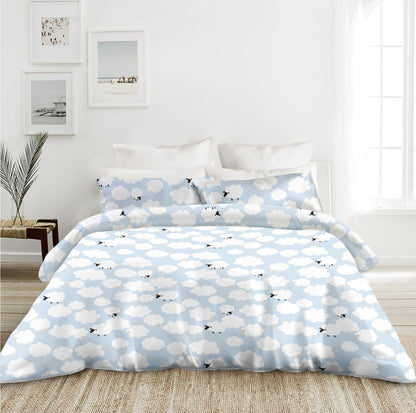 MALLOW Ultra-Soft 100% Cotton Bedding - Sleepy Sheep (132548) - Natural Home