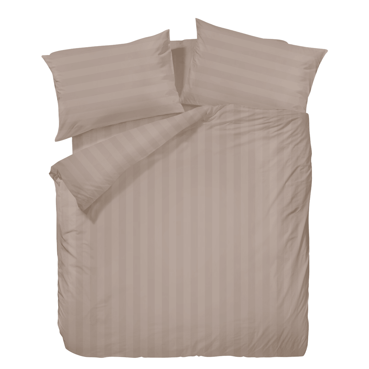 Wrinkle Clear Cotton Anti-mite Plain Color Bedding - Mocha (062605)