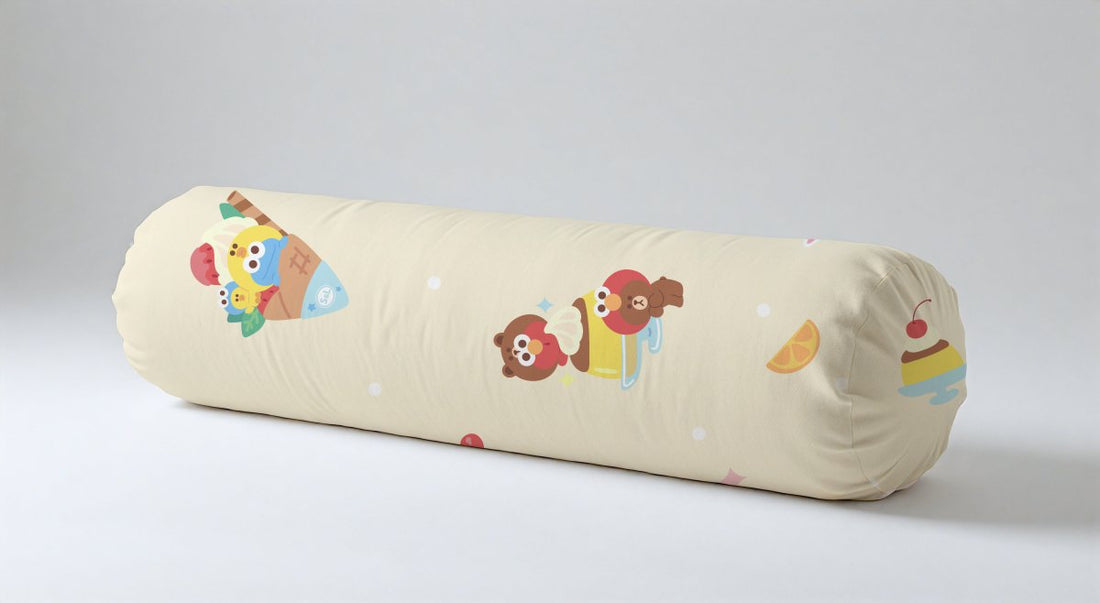 Pudding Dream Bolster (CUBRSL01S) - Sesame Street x LINE FRIENDS Active Fresh® Bedding Collection - Natural Home