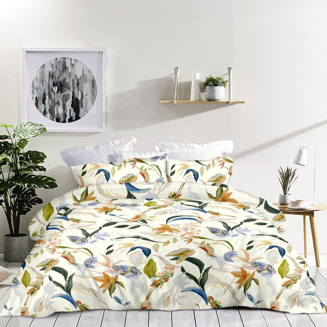 Wrinkle Clear Cotton Anti-mite Bedding (062186) - Cream Version - Natural Home