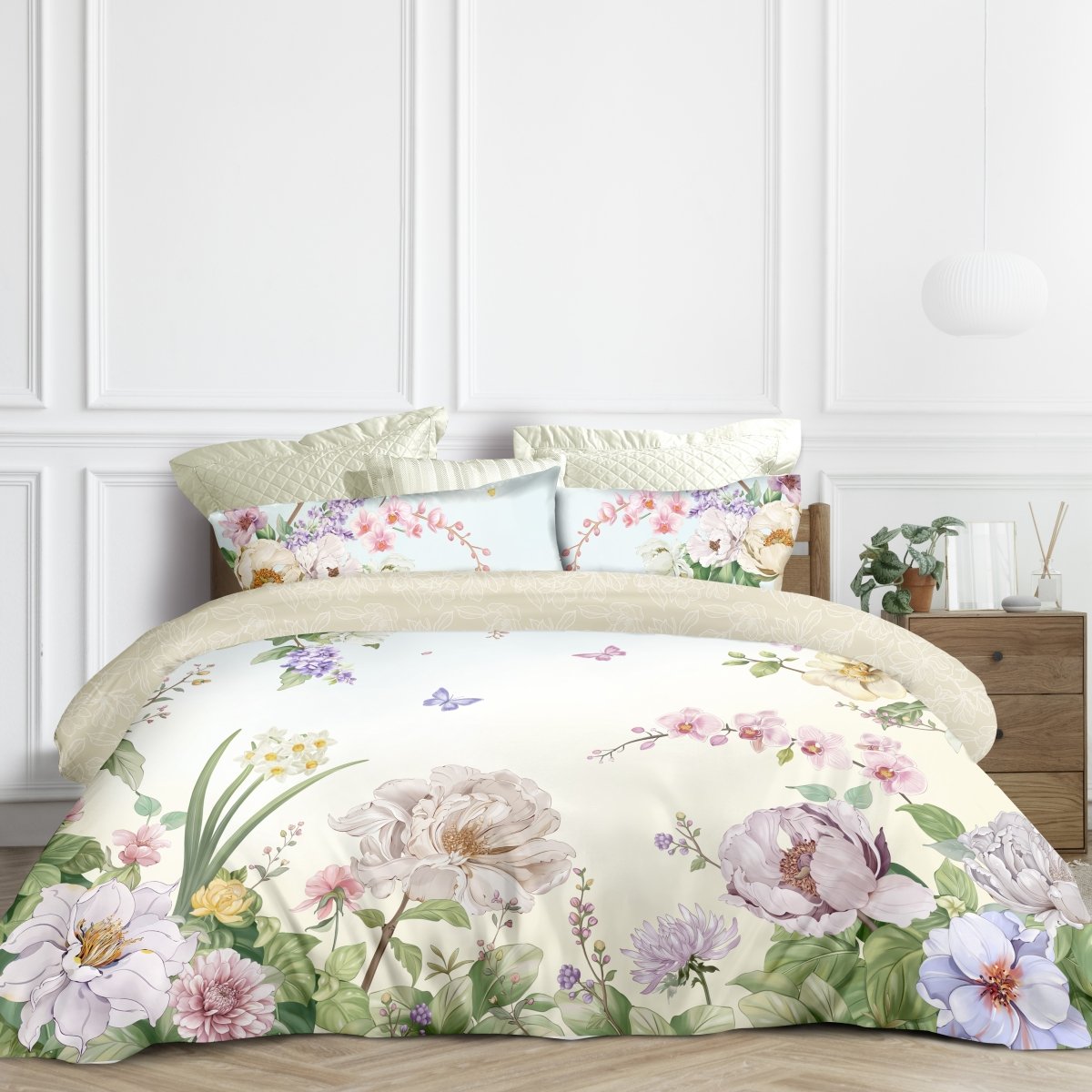 Wrinkle Clear Cotton Anti - mite Bedding (062536) - Natural Home