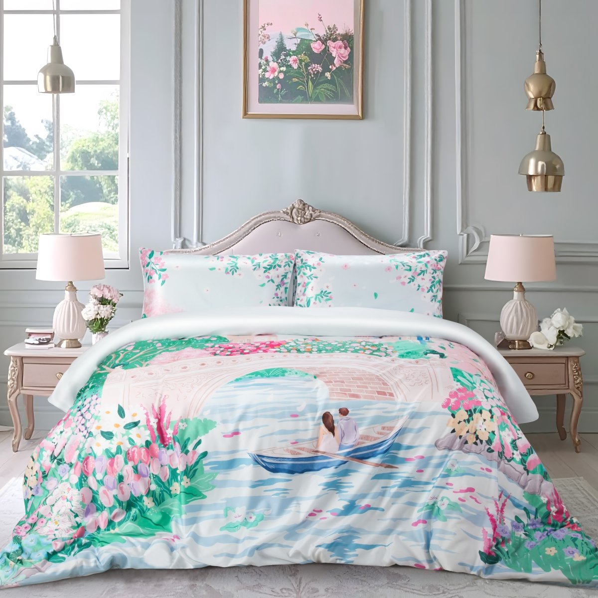 Wrinkle Clear Cotton Anti - mite Bedding (062538) - Natural Home