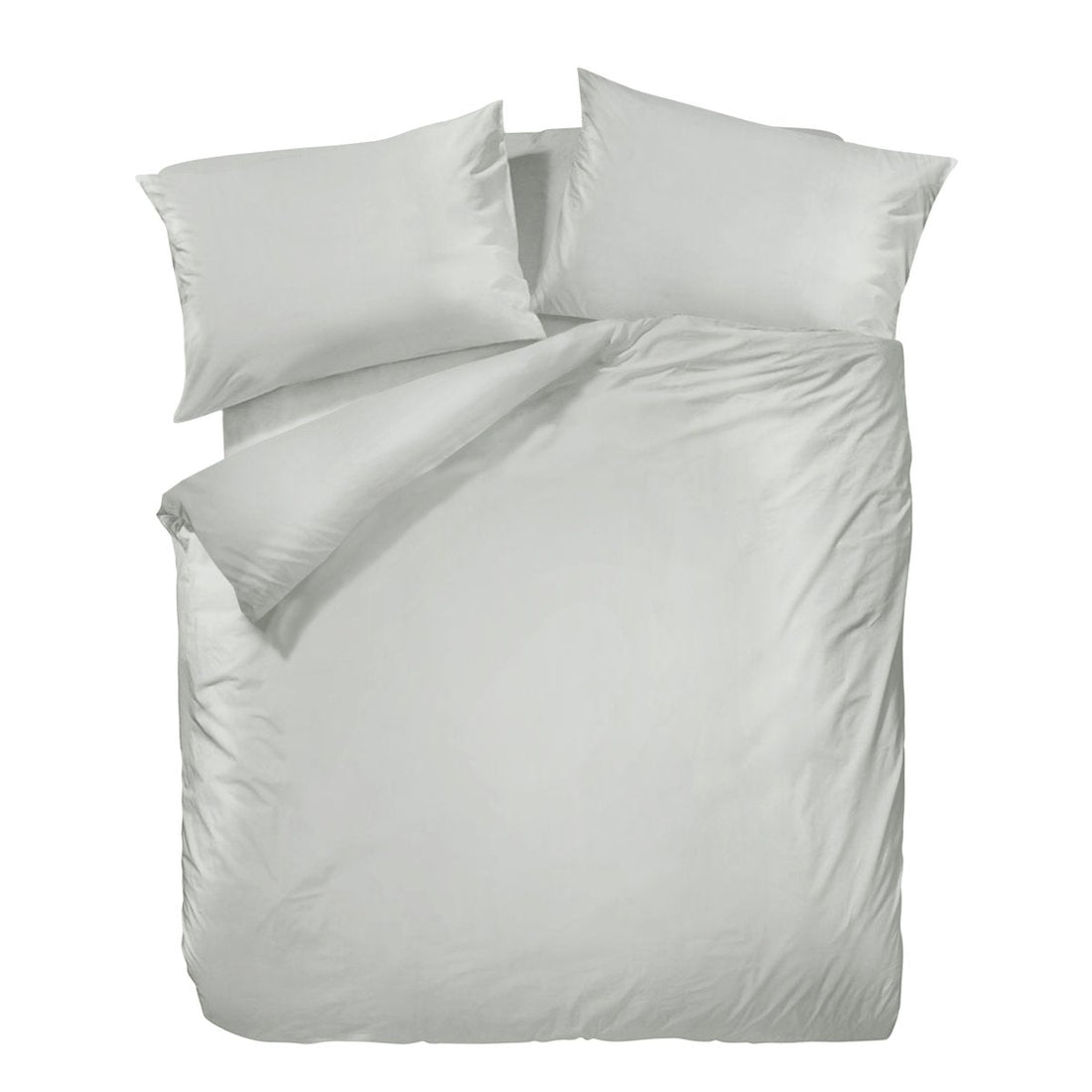 Wrinkle Clear Cotton Anti - mite Plain Color Bedding - Silver (062248) - Natural Home