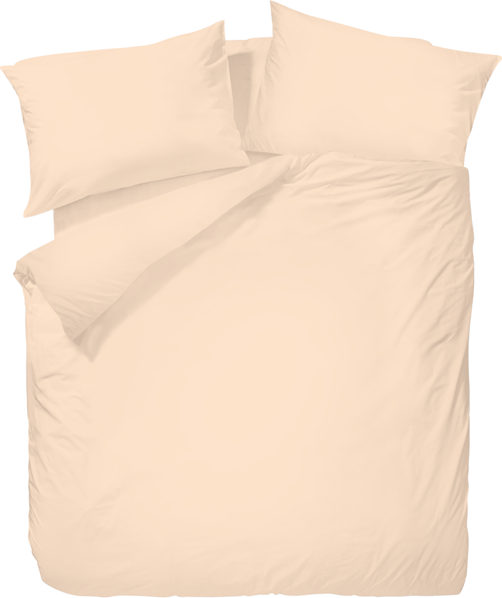 Wrinkle Clear Cotton Anti - mite Plain Color Bedding - Summer Peach (062532) - Natural Home