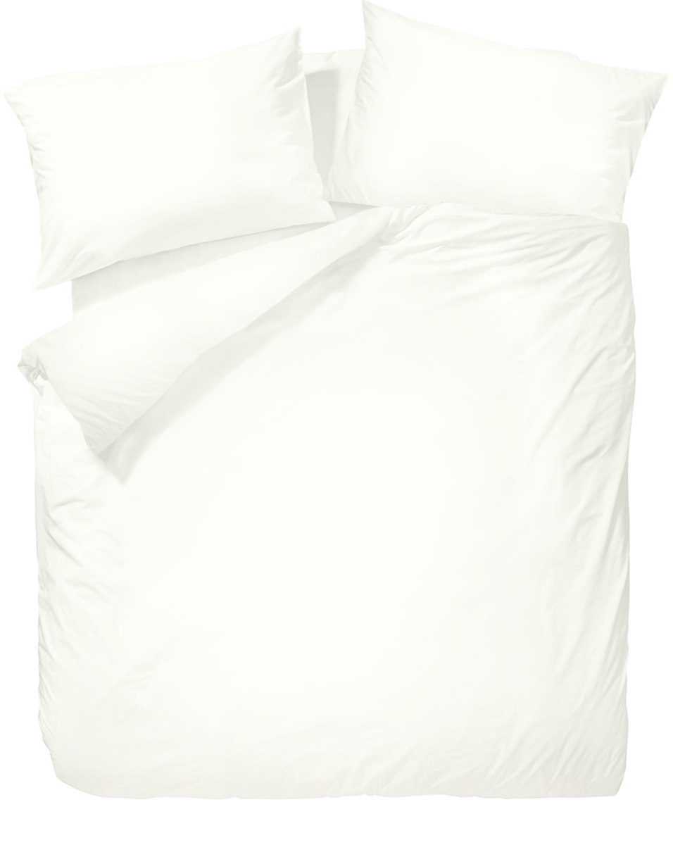 Wrinkle Clear Cotton Anti - mite Plain Color Bedding - Vanilla (062247) - Natural Home