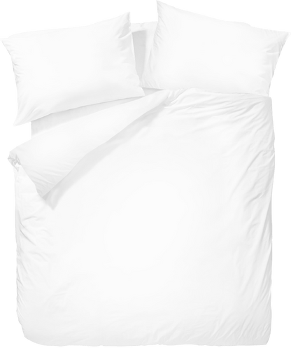 Wrinkle Clear Cotton Anti - mite Plain Color Bedding - White (062246) - Natural Home