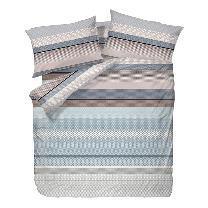 Frattini 100% Cotton Plaid / Stripes (012037) - Bedset